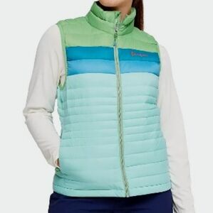 Cotopaxi Fuego Down Vest Kelp/Sea Glass women's size S